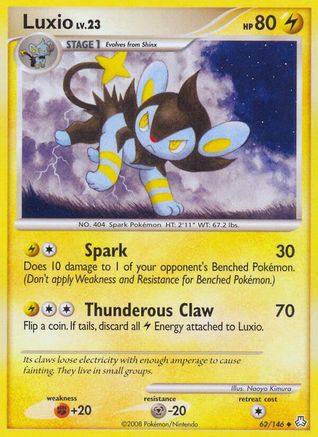 Luxio (62/146) [Diamond & Pearl: Legends Awakened] Reverse Holofoil
