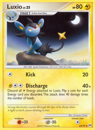 Luxio (43/99) [Platinum: Arceus] Reverse Holofoil