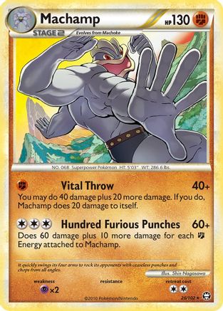 Machamp (26/102) [HeartGold & SoulSilver: Triumphant] Reverse Holofoil