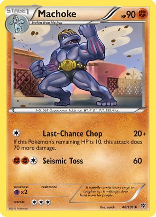 Machoke (48/101) [Black & White: Plasma Blast] Reverse Holofoil