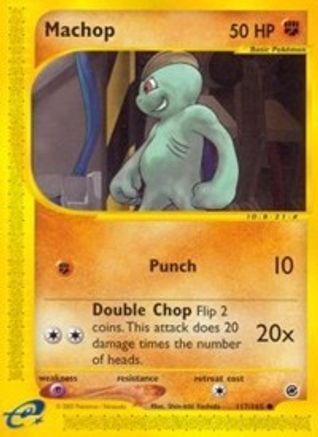 Machop (117/165) [Expedition: Base Set] Reverse Holofoil