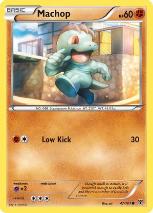Machop (47/101) [Black & White: Plasma Blast] Reverse Holofoil