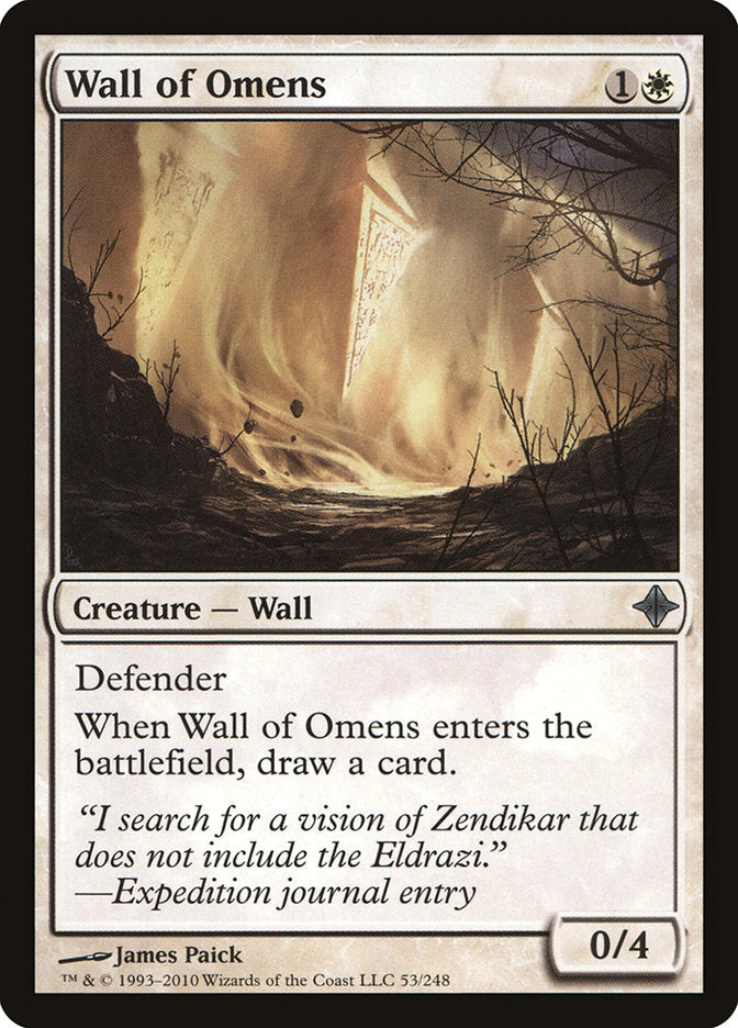 Wall of Omens [Rise of the Eldrazi] Foil