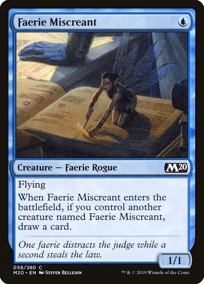 Faerie Miscreant [Core Set 2020] Foil