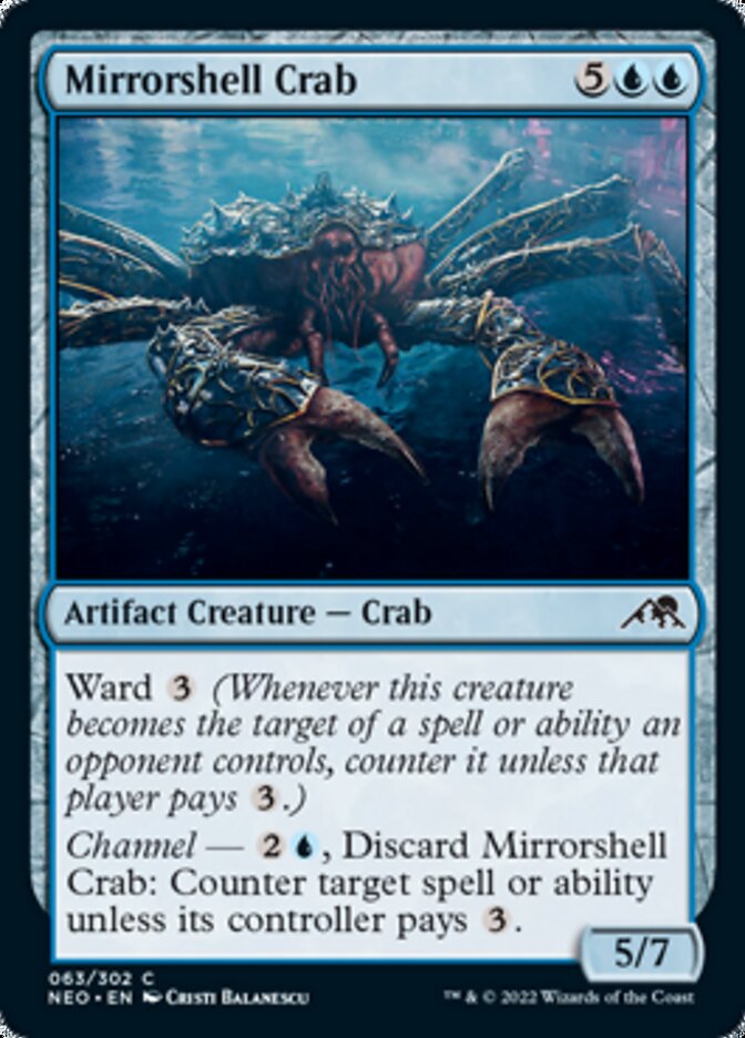 Mirrorshell Crab [Kamigawa: Neon Dynasty] Foil