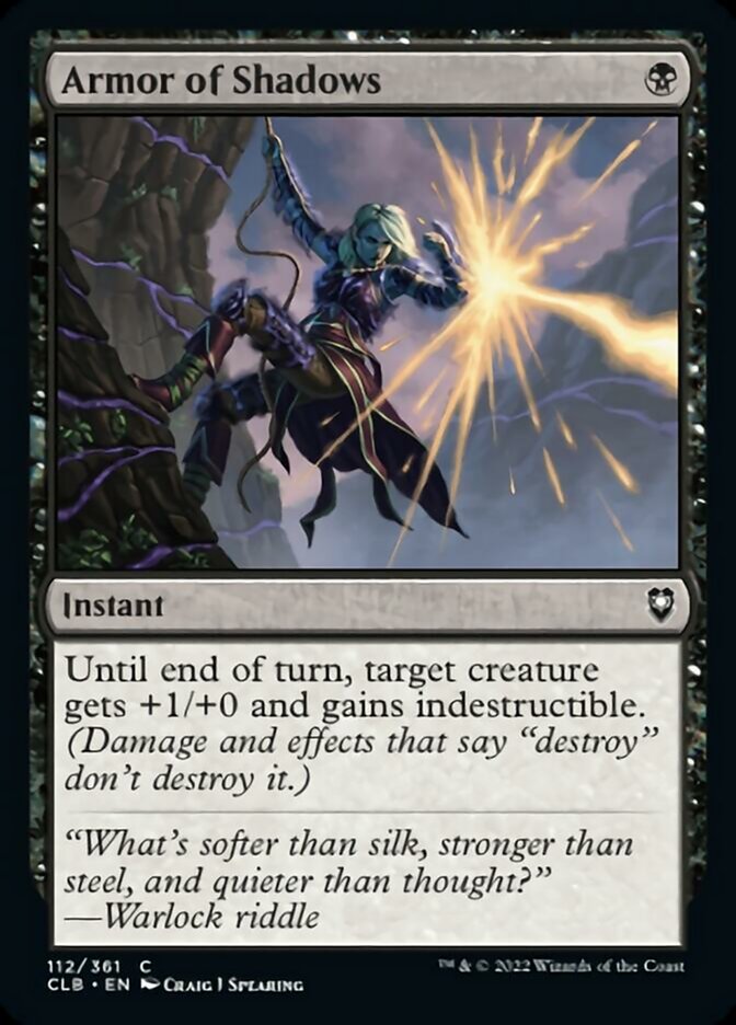 Armor of Shadows [Commander Legends: Battle for Baldur's Gate] Foil