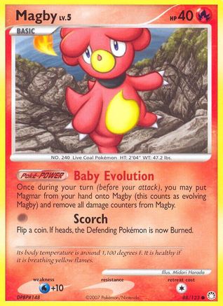 Magby (88/123) [Diamond & Pearl: Mysterious Treasures] Reverse Holofoil