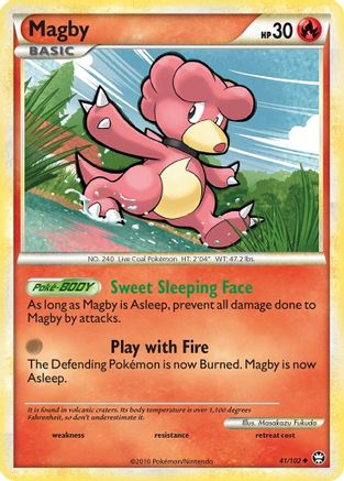 Magby (41/102) [HeartGold & SoulSilver: Triumphant] Reverse Holofoil