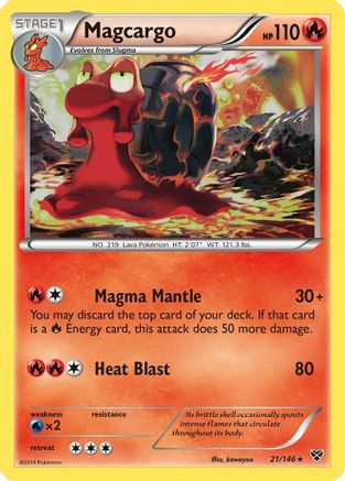 Magcargo (21/146) [XY: Base Set] Reverse Holofoil