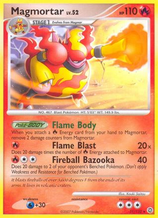 Magmortar (31/132) [Diamond & Pearl: Secret Wonders] Reverse Holofoil