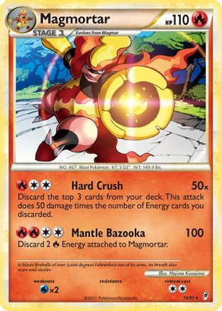 Magmortar (16/95) [HeartGold & SoulSilver: Call of Legends] Reverse Holofoil