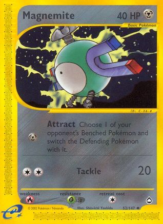 Magnemite (52/147) [Aquapolis] Reverse Holofoil