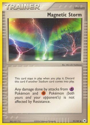 Magnetic Storm (91/101) [EX: Hidden Legends] Reverse Holofoil