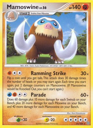 Mamoswine (21/100) [Diamond & Pearl: Stormfront] Reverse Holofoil