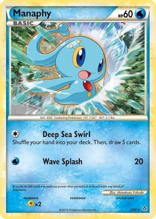 Manaphy (3/95) [HeartGold & SoulSilver: Unleashed] Reverse Holofoil