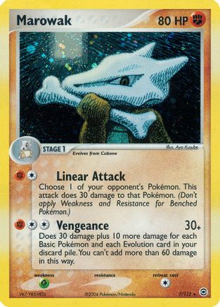 Marowak (7/112) [EX: FireRed & LeafGreen] Reverse Holofoil