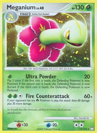 Meganium (13/123) [Diamond & Pearl: Mysterious Treasures] Reverse Holofoil