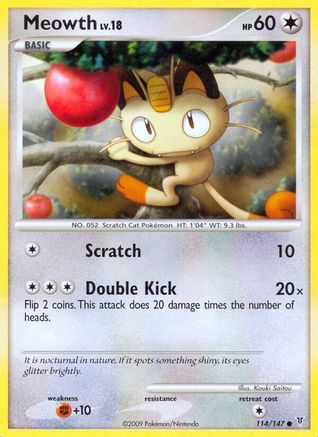 Meowth (114/147) [Platinum: Supreme Victors] Reverse Holofoil
