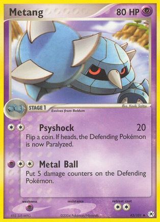Metang (43/101) [EX: Hidden Legends] Reverse Holofoil