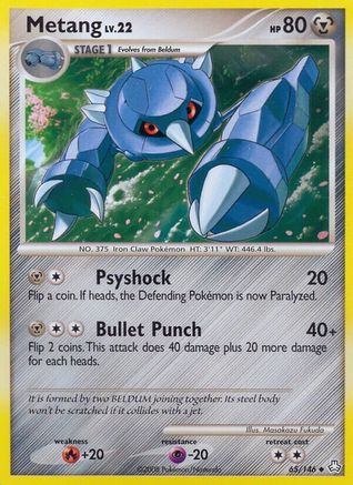 Metang (65/146) [Diamond & Pearl: Legends Awakened] Reverse Holofoil