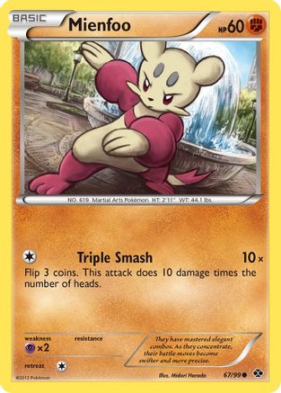 Mienfoo (67/99) [Black & White: Next Destinies] Reverse Holofoil