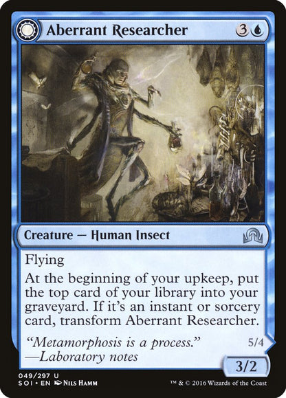 Aberrant Researcher // Perfected Form [Shadows over Innistrad] Foil