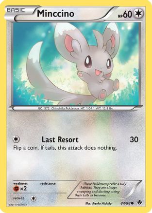 Minccino (84/98) [Black & White: Emerging Powers] Reverse Holofoil