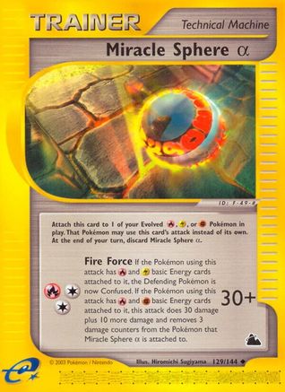 Miracle Sphere Alpha (129/144) [Skyridge] Reverse Holofoil