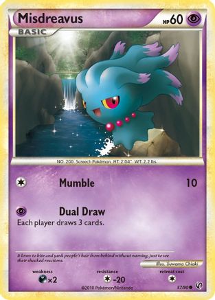 Misdreavus (57/90) [HeartGold & SoulSilver: Undaunted] Reverse Holofoil