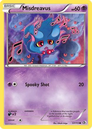 Misdreavus (57/113) [Black & White: Legendary Treasures] Reverse Holofoil