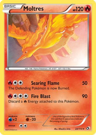 Moltres (22/113) [Black & White: Legendary Treasures] Reverse Holofoil