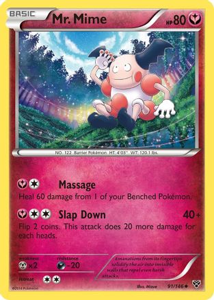 Mr. Mime (91/146) [XY: Base Set] Reverse Holofoil