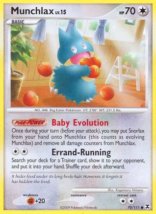 Munchlax (70/111) [Platinum: Rising Rivals] Reverse Holofoil