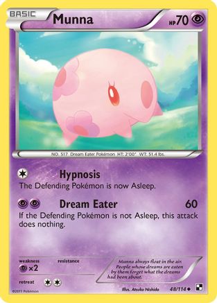 Munna (48/114) [Black & White: Base Set] Reverse Holofoil
