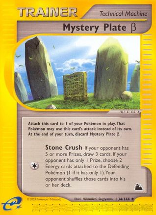 Mystery Plate Beta (134/144) [Skyridge] Reverse Holofoil