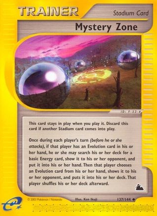 Mystery Zone (137/144) [Skyridge] Reverse Holofoil