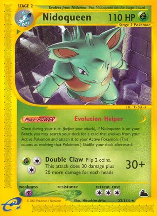 Nidoqueen (22/144) [Skyridge] Reverse Holofoil