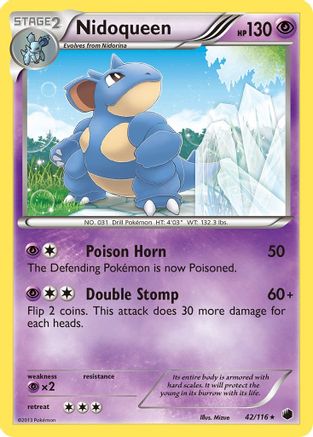 Nidoqueen (42/116) [Black & White: Plasma Freeze] Reverse Holofoil