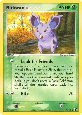 Nidoran (70/112) (Female) [EX: FireRed & LeafGreen] Reverse Holofoil