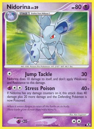 Nidorina (73/111) [Platinum: Rising Rivals] Reverse Holofoil