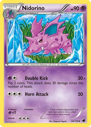 Nidorino (44/116) [Black & White: Plasma Freeze] Reverse Holofoil
