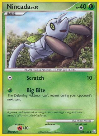 Nincada (108/146) [Diamond & Pearl: Legends Awakened] Reverse Holofoil
