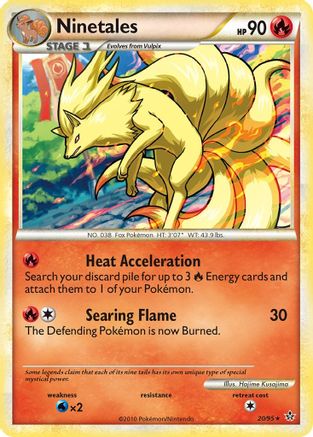 Ninetales (20/95) [HeartGold & SoulSilver: Unleashed] Reverse Holofoil