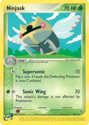 Ninjask (38/97) [EX: Dragon] Reverse Holofoil