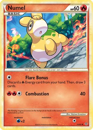 Numel (35/95) [HeartGold & SoulSilver: Unleashed] Reverse Holofoil