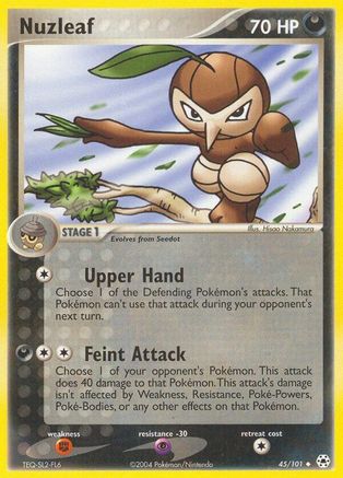 Nuzleaf (45/101) [EX: Hidden Legends] Reverse Holofoil