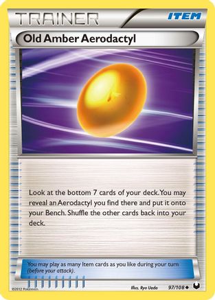 Old Amber Aerodactyl (97/108) [Black & White: Dark Explorers] Reverse Holofoil