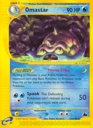 Omastar (23/144) [Skyridge] Reverse Holofoil