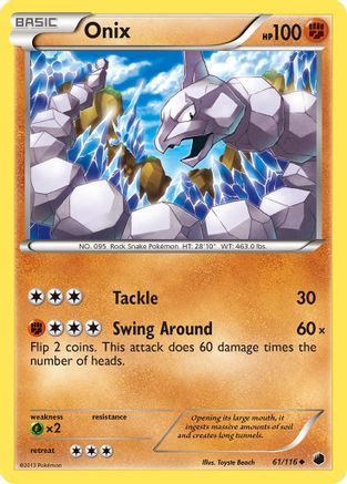 Onix (61/116) [Black & White: Plasma Freeze] Reverse Holofoil