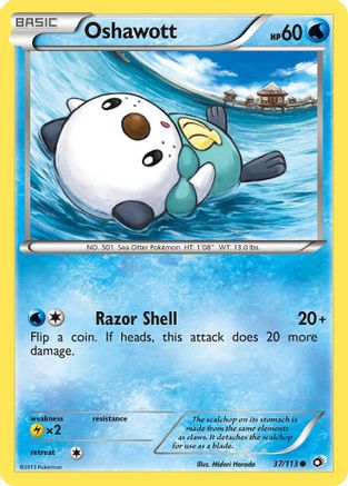 Oshawott (37/113) [Black & White: Legendary Treasures] Reverse Holofoil